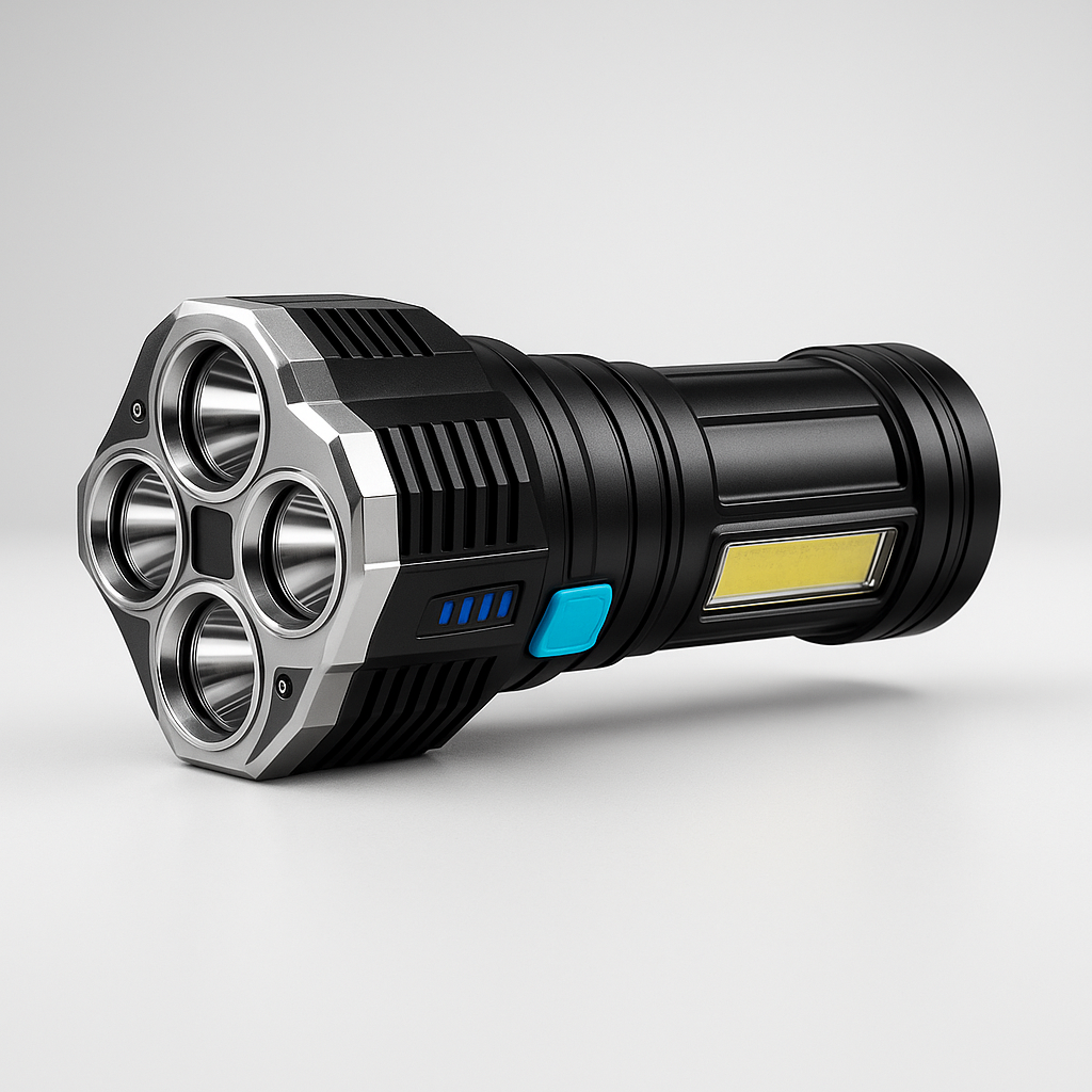 Torcia Led Tattica UltraPower - Multifunzionale e Impermeabile + Ricarica USB | LIQUIDAZIONE TOTALE!