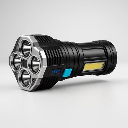 Torcia Led Tattica UltraPower - Multifunzionale e Impermeabile + Ricarica USB | LIQUIDAZIONE TOTALE!