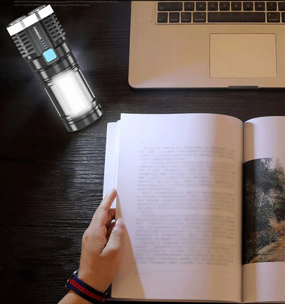 Torcia Led Tattica UltraPower - Multifunzionale e Impermeabile + Ricarica USB | LIQUIDAZIONE TOTALE!