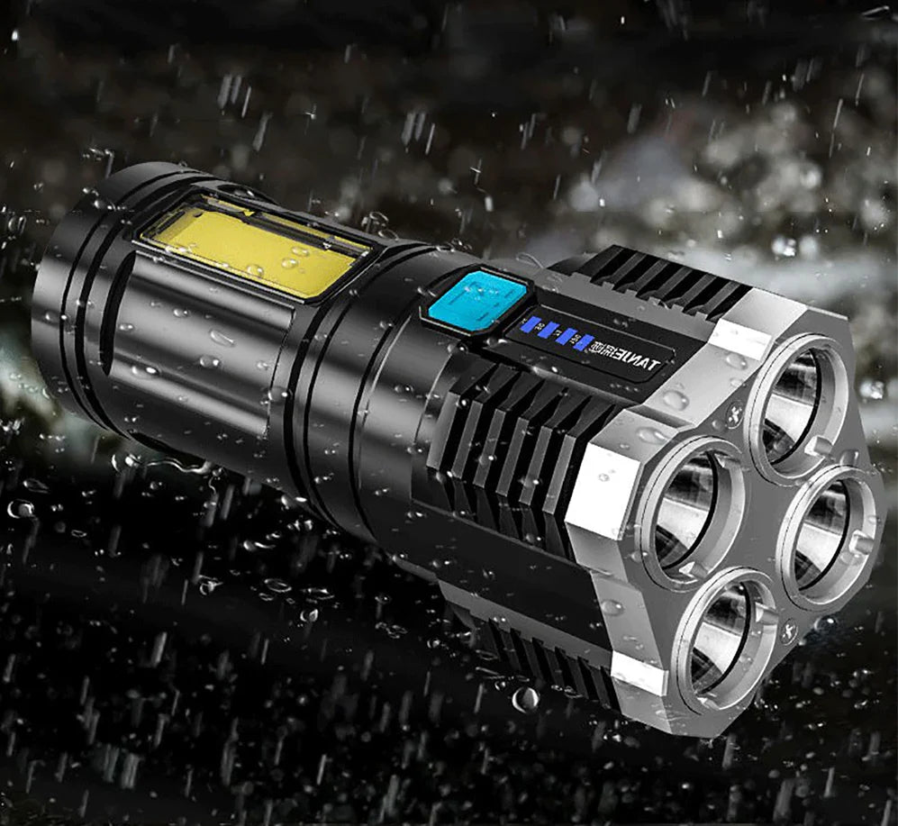 Torcia Led Tattica UltraPower - Multifunzionale e Impermeabile + Ricarica USB | LIQUIDAZIONE TOTALE!