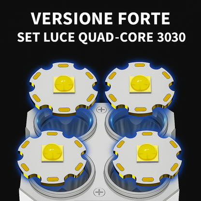 Torcia Led Tattica UltraPower - Multifunzionale e Impermeabile + Ricarica USB | LIQUIDAZIONE TOTALE!